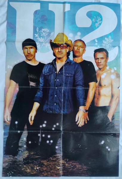 POSTER BANDA U2 - MEDIDAS:55X84CM - EM BOM ESTADO