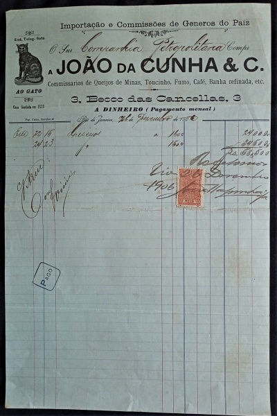 Joias . NOTA FISCAL ANO 1880 COM SELO FISCAL IMPÉRIO DO BRAZIL foto 5