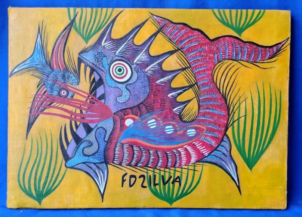 Arte . 10 - SAITO - ÓLEO SOBRE TELA - 38 X 28,5 CM foto 5