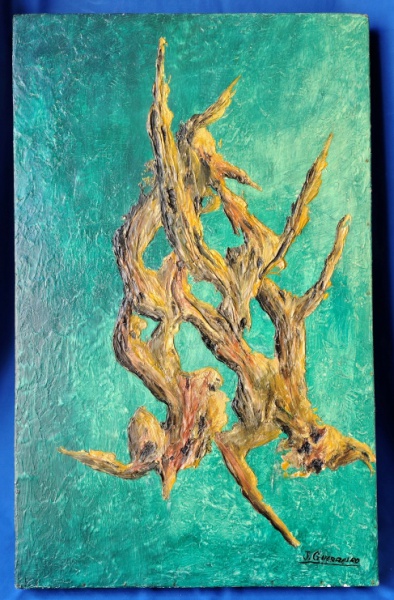 Arte . 10 - SAITO - ÓLEO SOBRE TELA - 38 X 28,5 CM foto 7