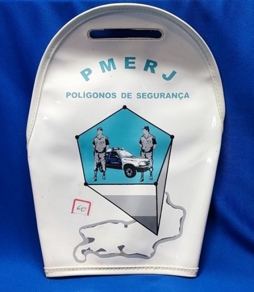 Arte . ANTIGO PORTA CADEADO PARA SACO DE LONA DE OFICIAL OU CO foto 4
