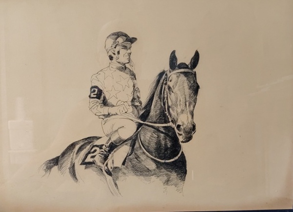 Arte . 29 - ESTAMPA/GRAVURA  - MOTIVO EQUESTRE - 66 X 85  CM - foto 3