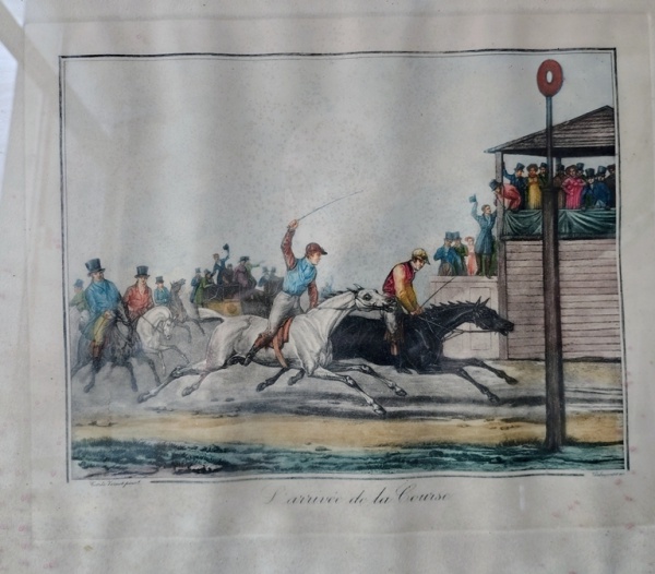 Arte . 30 - ESTAMPA - MOTIVO EQUESTRE - 59 X 43 CM - MOLDURA E foto 5