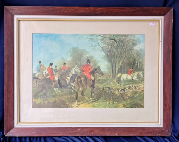 Arte . 30 - ESTAMPA - MOTIVO EQUESTRE - 59 X 43 CM - MOLDURA E foto 6