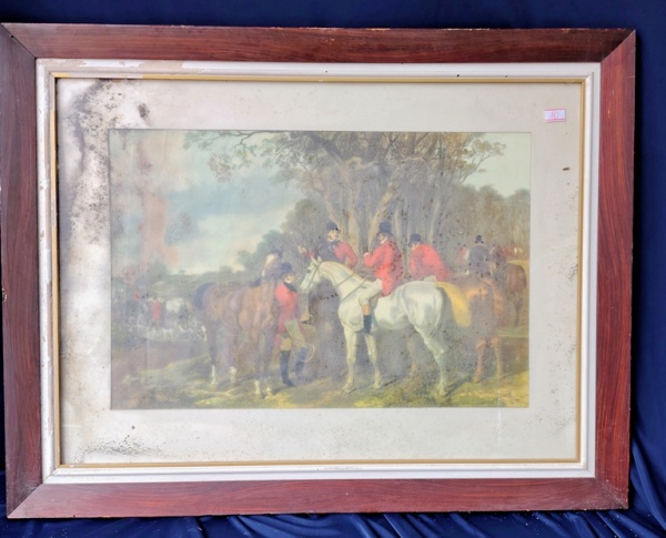 Arte . 30 - ESTAMPA - MOTIVO EQUESTRE - 59 X 43 CM - MOLDURA E foto 7