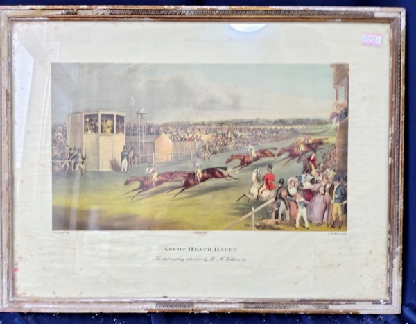 Arte . 29 - ESTAMPA/GRAVURA  - MOTIVO EQUESTRE - 66 X 85  CM - foto 6