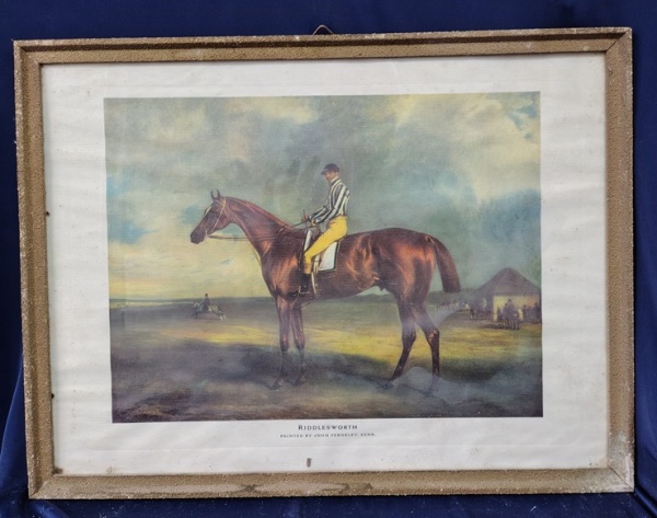 Arte . 29 - ESTAMPA/GRAVURA  - MOTIVO EQUESTRE - 66 X 85  CM - foto 8