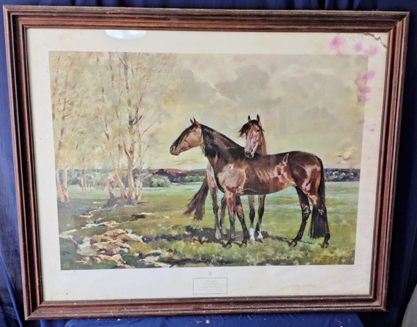 Arte . 11 - ESTAMPA - CAÇA À RAPOSA -  41 X 37 CM - MOLDURA 61 foto 6