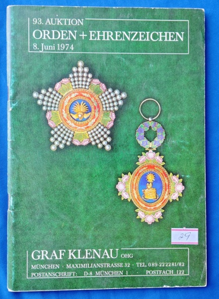 Arte . 21 - CATÁLOGO DE LEILÃO DE ORDENS E CONDECORAÇÕES - GRA foto 4