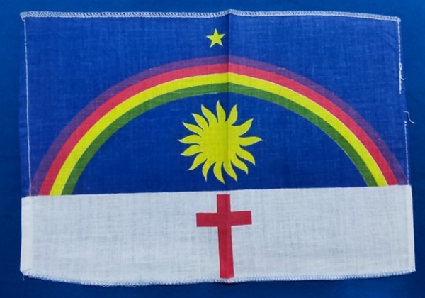 Arte . SERGIPE - BANDEIRA PEQUENA - 28 X 18 CM - ALGODÃO GOMAD foto 6