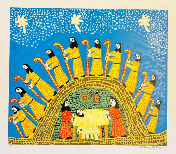 7214 ANTONIO POTEIRO - GRAVURA - NÃO HÁ - TAMANHO DA OBRA: 70X80 -