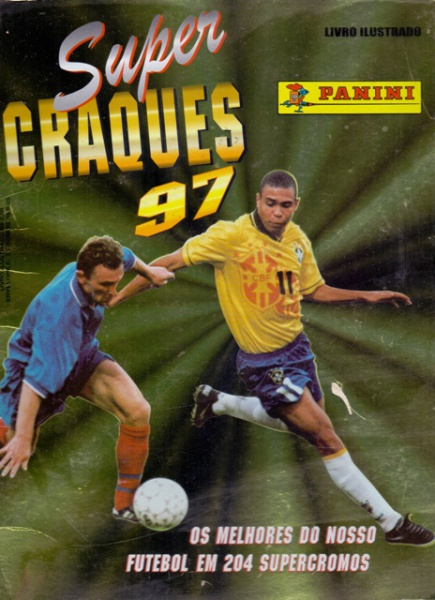 Álbum Super Craques incompleto Panini Brasil