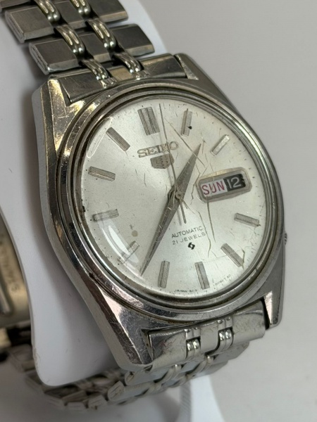 SEIKO 5 21 JEWELS 6119. Lindo e antigo relógio de pulso ORIGINAL
