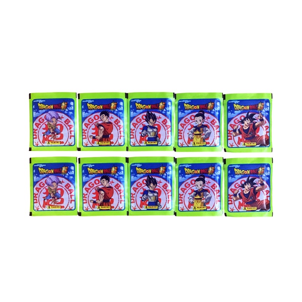 10 ENVELOPES LACRADOS DRAGON BALL SUPER  -  TOTAL DE 50 FIGURINHAS  -  PANINI  -  2026
