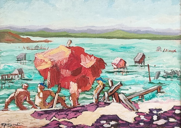 Arte . Antonio Garcia Bento (1897-1929). TARDE NA PONTA DO CAL foto 5