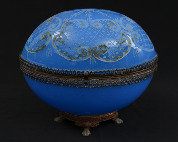 Joias . BACCARAT - FRANÇA - Excepcional fruteira em opalina fra foto 4