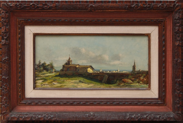 Arte . ARMANDO ROMANELLI (1945) "São Francisco". o.s.t foto 7
