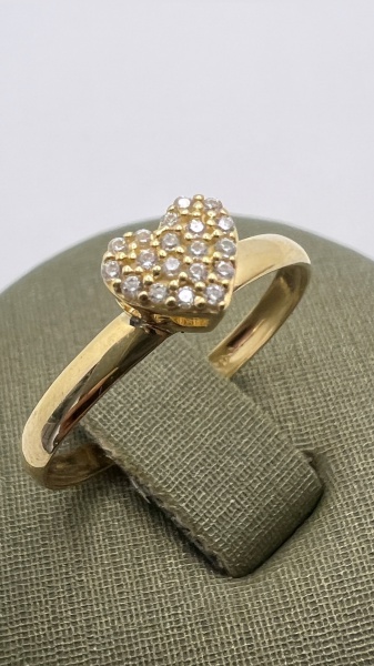 Joias . ANEL CONFECCIONADA EM OURO AMARELO 18K, DETALHE EM OURO foto 7