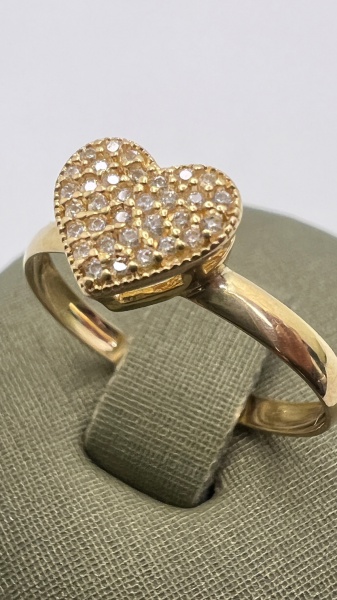 Joias . ANEL CONFECCIONADA EM OURO AMARELO 18K, DETALHE EM OURO foto 8