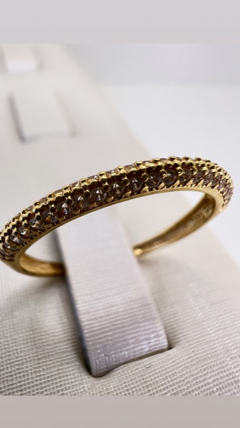 Joias . ANEL CORAÇÃO CONFECCIONADO EM OURO AMARELO 18K, COM ZIR foto 7
