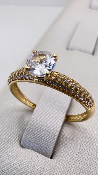 Joias . ANEL CONFECCIONADO EM OURO AMARELO 18K, PESO: 1,3g, TAM foto 7