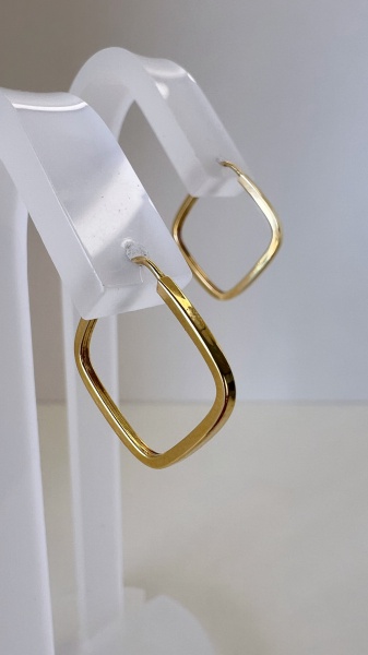 Joias . BRINCO PONTO DE LUZ CONFECCIONADA EM OURO AMARELO 18K, foto 3