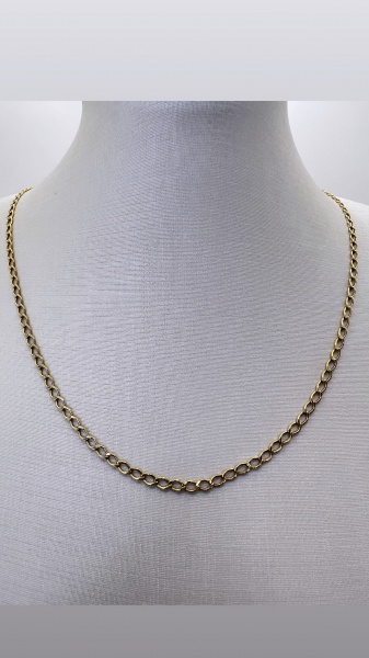 Joias . CORRENTE PORTUGUESA CONFECCIONADA EM OURO AMARELO 18K. foto 2