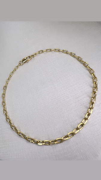 Joias . CORRENTE PORTUGUESA CONFECCIONADA EM OURO AMARELO 18K. foto 4