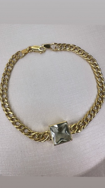 Joias . PINGENTE CONFECCIONADA EM OURO AMARELO 18K. COM 1 RUBI foto 2