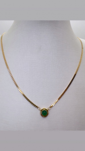 Joias . PINGENTE CONFECCIONADA EM OURO AMARELO 18K. COM 1 RUBI foto 7