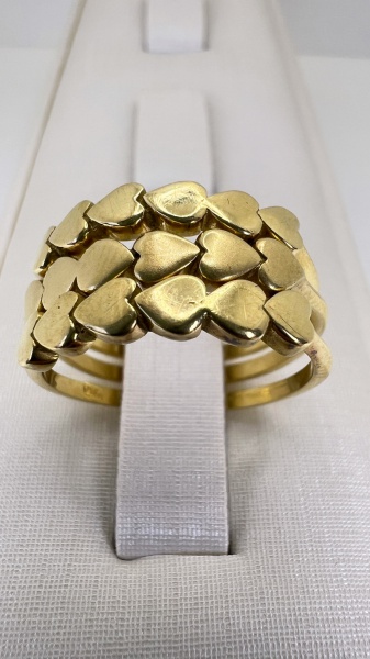 Joias . BROCHE FLORES CONFECCIONADO EM OURO AMARELO 18K PESO: 1 foto 2