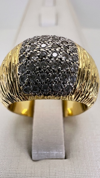 Joias . BROCHE FLORES CONFECCIONADO EM OURO AMARELO 18K PESO: 1 foto 3