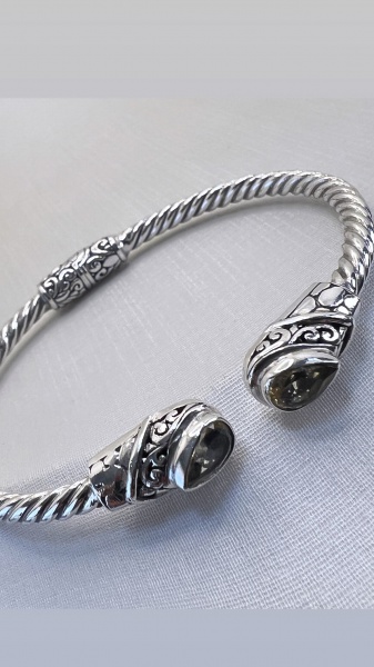 Joias . PULSEIRA BRACELETE VIVARA CONFECCIONADA EM PRATA 925, T foto 5