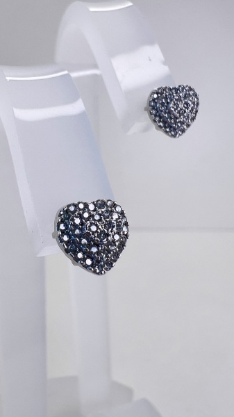Joias . BRINCO ARGOLA COM ZIRCONIA CONFECCIONADA EM PRATA 925, foto 2