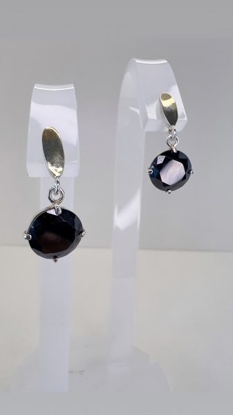 Joias . BRINCO ARGOLA COM ZIRCONIA CONFECCIONADA EM PRATA 925, foto 4