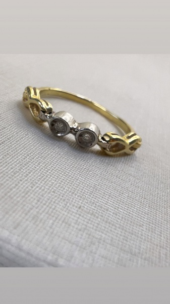 Joias . ANEL ESTILO BANANA CONFECCIONADA EM OURO AMARELO 18K. C foto 7