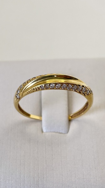Joias . ANEL SOLITÁRIO CONFECCIONADA EM OURO ROSE 18K, COM ZIRC foto 3