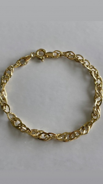 Joias . PULSEIRA CONFECCIONADO EM OURO AMARELO 18K, PESO: 2,8g, foto 4