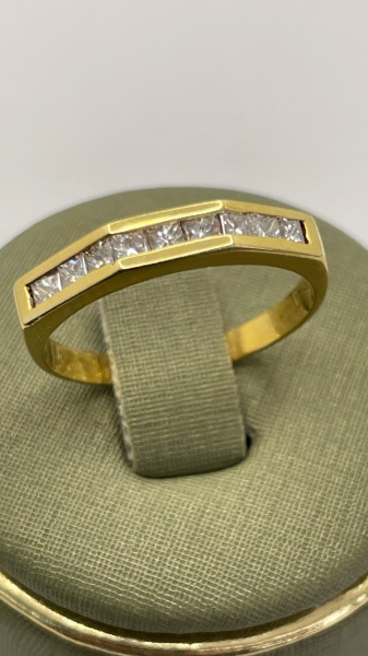 Joias . ANEL TRANÇADO CONFECCIONADO EM OURO AMARELO 18K, COM 16 foto 7