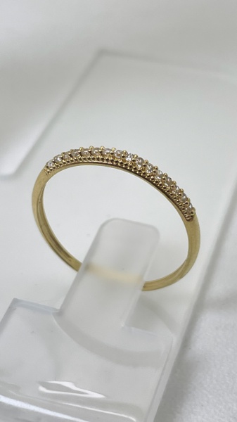 Joias . ANEL BANANA CONFECCIONADO EM OURO AMARELO 18K, COM ZIRC foto 6