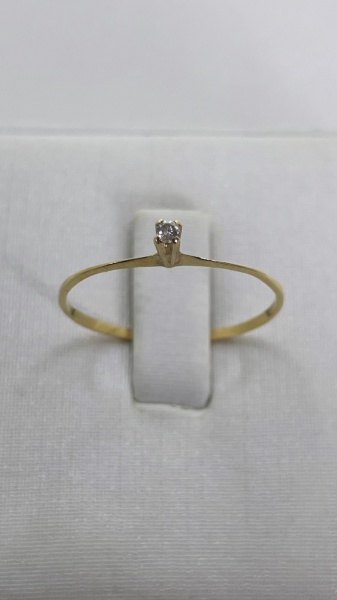 Joias . BRINCO ARGOLA CONFECCIONADO EM OURO AMARELO 18K, COM ZI foto 5