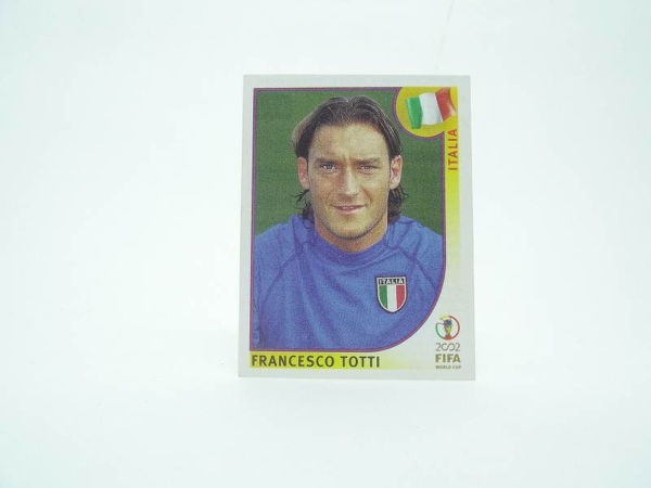 FIGURINHA DA COPA 2002 ITALIA FRANCESCO TOTTI NR 470 PANINI BRASIL
