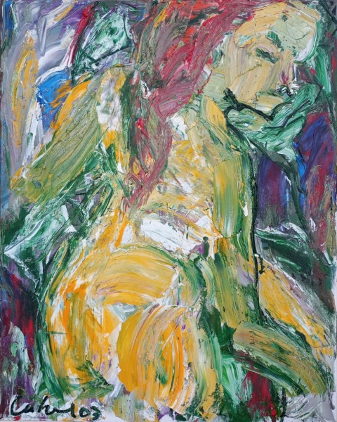 Arte . YUGO MABE. - a.s.t - 100x150 cm. assinado e datado 2023 foto 2