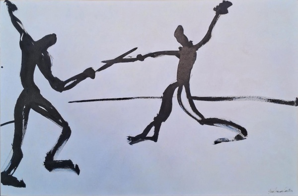 Arte . YUGO MABE. - a.s.t - 100x150 cm. assinado e datado 2023 foto 6