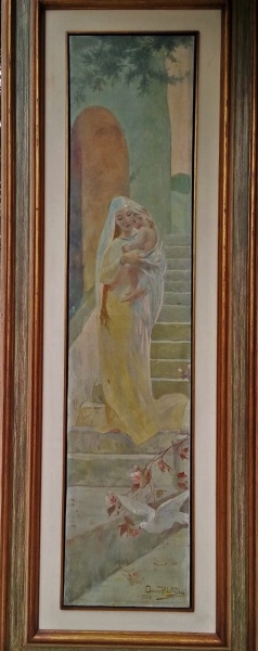 Arte . BENEDITO CALIXTO. o.s.t - 37,4x76,2 cm - assinado no ci foto 2