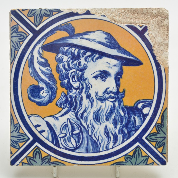 Joias . Azulejo decorativo figurativo, Boch Frères, La Louvière foto 1
