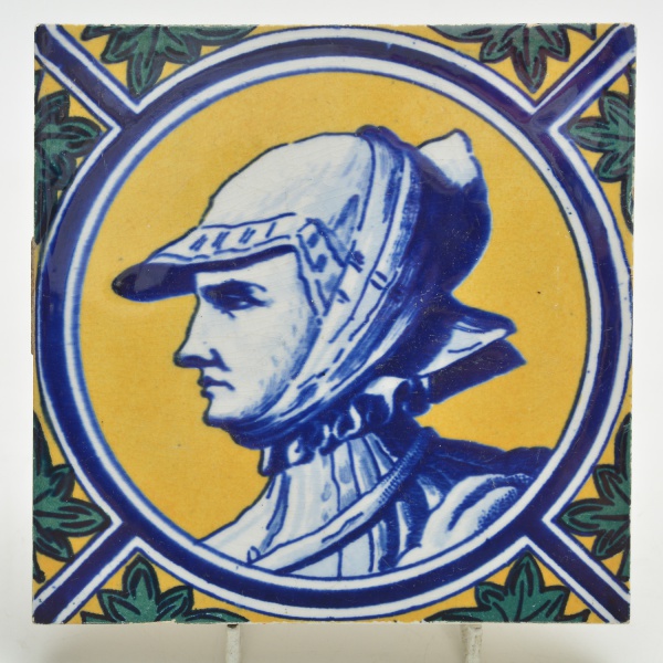 Joias . Azulejo decorativo figurativo, Boch Frères, La Louvière foto 3