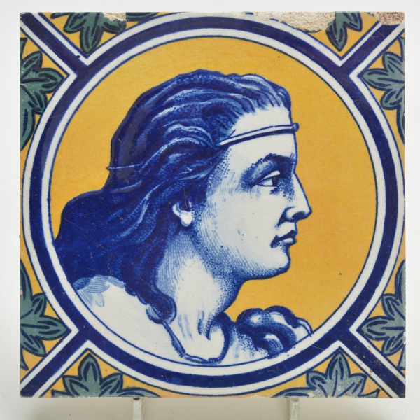 Joias . Azulejo decorativo figurativo, Boch Frères, La Louvière foto 2