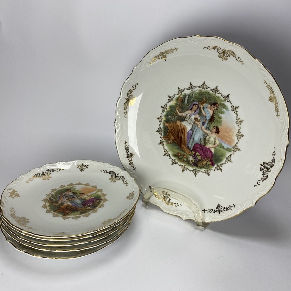 Joias . 6 xícaras para café e respectivos pires em porcelana. 7 foto 8
