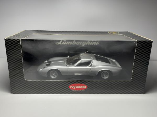 Lamborghini Miura P400SV Prata - Kyosho Escala 1/18 min